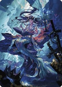 Rhystic Study Art Card, Art Series: Wilds of Eldraine