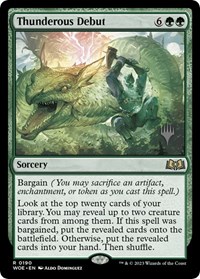 Thunderous Debut, Promo Pack: Wilds of Eldraine