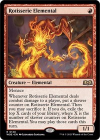Rotisserie Elemental, Prerelease Cards