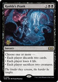 Rankle's Prank, Prerelease Cards
