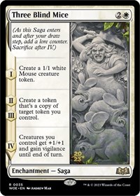 Three Blind Mice, Prerelease Cards