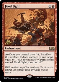 Food Fight, Prerelease Cards