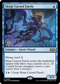 Sleep-Cursed Faerie, Prerelease Cards