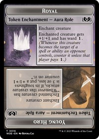 Royal Role / Young Hero Role Token, Wilds of Eldraine