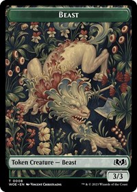 Beast // Food (0013) Double-Sided Token, Wilds of Eldraine