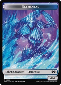 Elemental // Food (0013) Double-Sided Token, Wilds of Eldraine