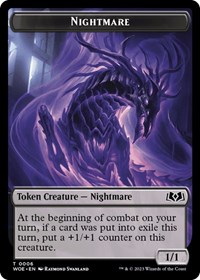 Nightmare // Food (0013) Double-Sided Token, Wilds of Eldraine