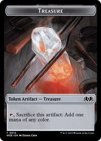 Treasure // Food (0013) Double-Sided Token, Wilds of Eldraine