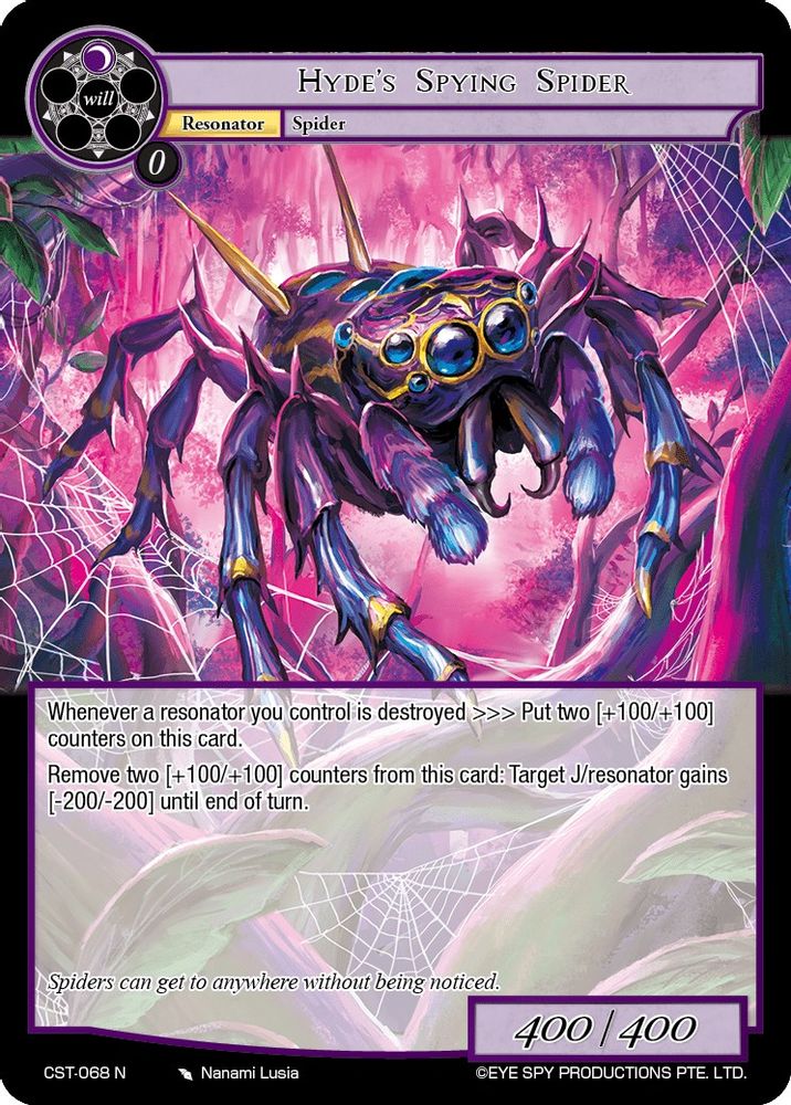 Hyde's Spying Spider