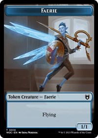 Faerie // Human Double-Sided Token, Commander: Wilds of Eldraine