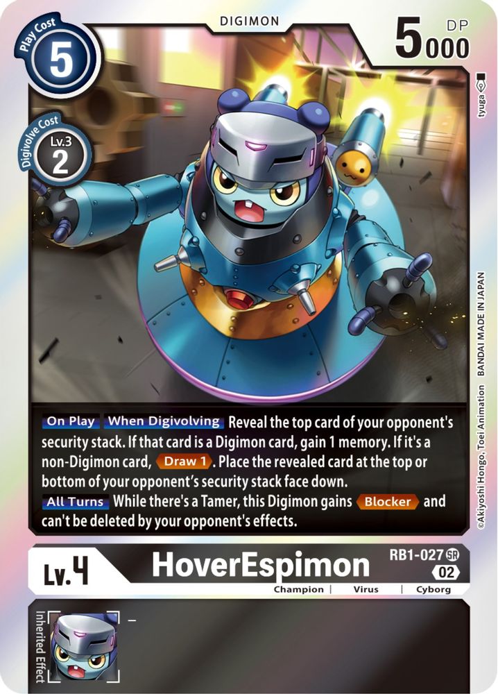 HoverEspimon, Foil, front