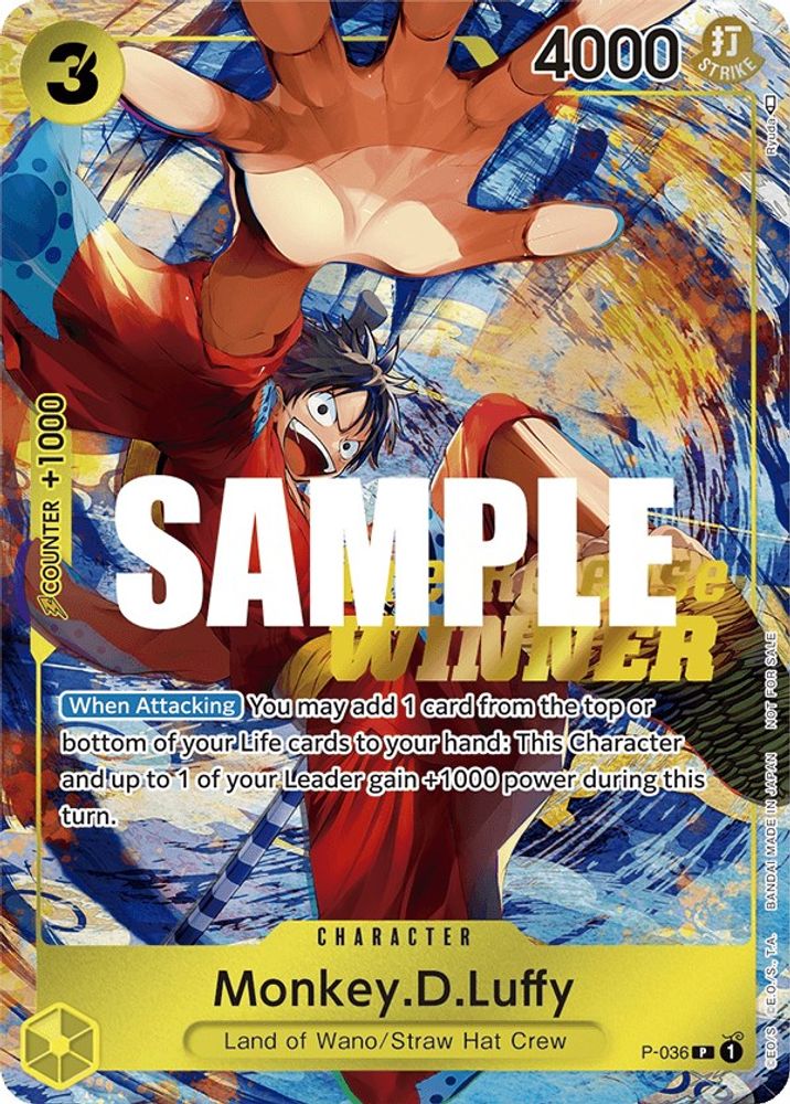 Monkey.D.Luffy (Pre-Release Tournament) (Winner)
