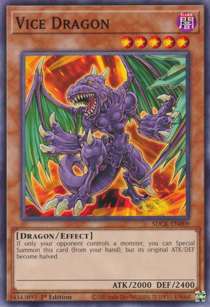 Vice Dragon, 1st-edition, front