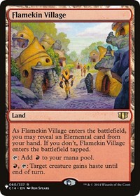 Flamekin Village (C14), The List Reprints