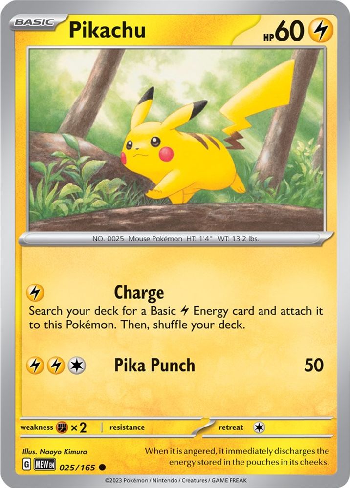Pikachu - 025/165