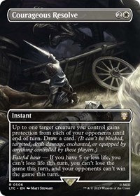 Courageous Resolve (Borderless), Commander: The Lord of the Rings: Tales of Middle-earth