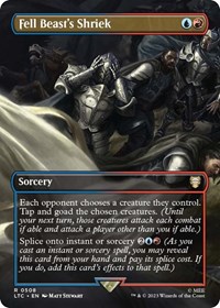 Fell Beast's Shriek (Borderless), Commander: The Lord of the Rings: Tales of Middle-earth