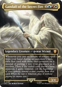 Gandalf of the Secret Fire (Borderless), Commander: The Lord of the Rings: Tales of Middle-earth