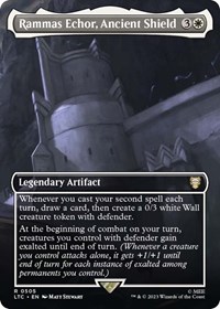 Rammas Echor, Ancient Shield (Borderless), Commander: The Lord of the Rings: Tales of Middle-earth