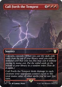Call Forth the Tempest (Borderless), Commander: The Lord of the Rings: Tales of Middle-earth
