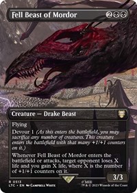 Fell Beast of Mordor (Borderless), Commander: The Lord of the Rings: Tales of Middle-earth