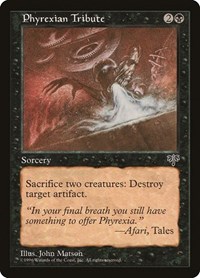 Phyrexian Tribute, Mirage