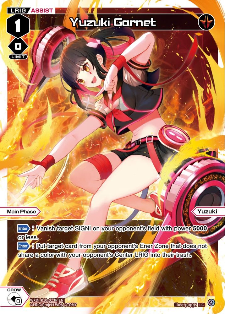 Yuzuki Garnet (Parallel Foil), Standard, front