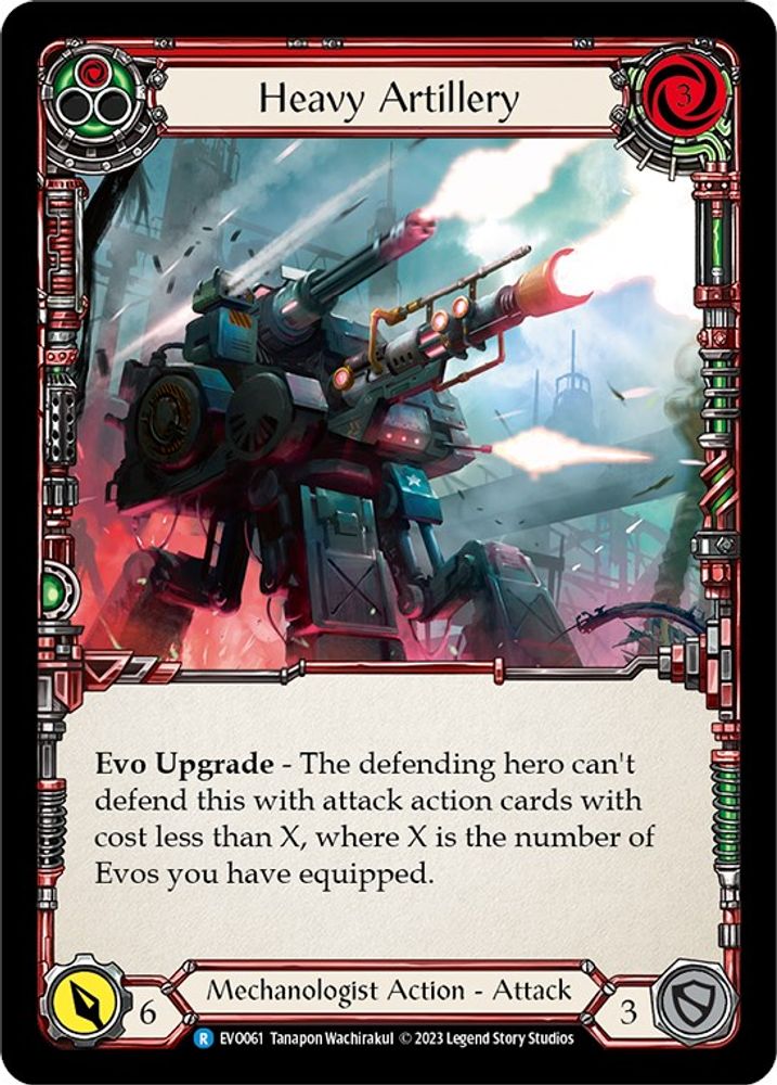 Heavy Artillery (Red), Standard, front