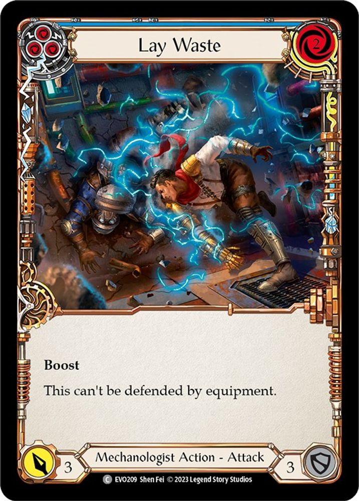 Lay Waste (Blue), Standard, front