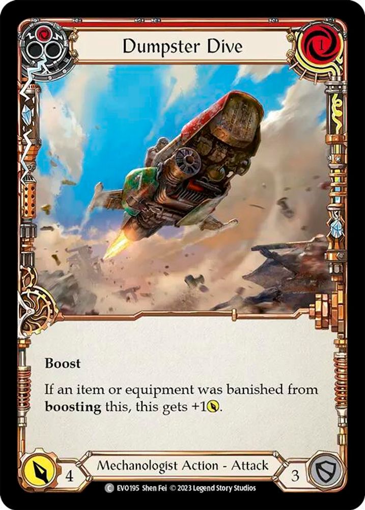 Dumpster Dive (Red), Standard, front