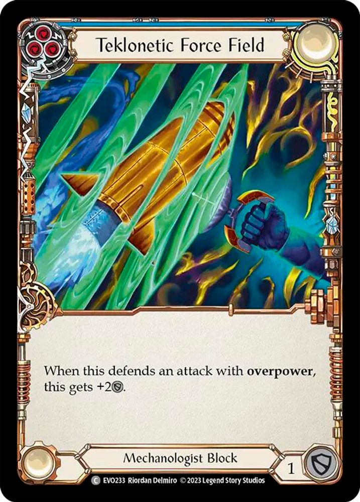 Teklonetic Force Field (Blue), Standard, front
