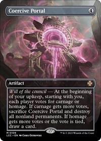 Coercive Portal (Borderless), Commander: The Lost Caverns of Ixalan