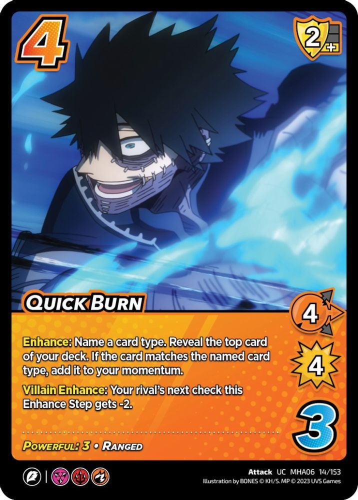 Quick Burn, Standard, front