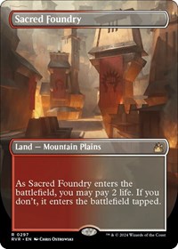 Sacred Foundry (Borderless), Ravnica Remastered
