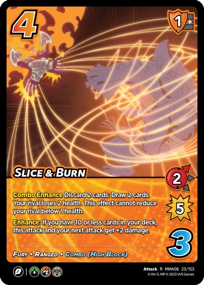 Slice & Burn, Foil, front