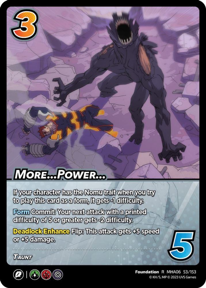 More...Power..., Foil, front