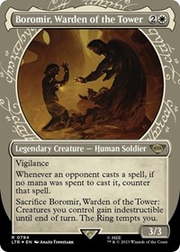 Boromir, Warden of the Tower (Showcase) (Surge Foil), Universes Beyond: The Lord of the Rings: Tales of Middle-earth