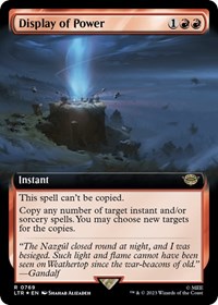 Display of Power (Extended Art) (Surge Foil), Universes Beyond: The Lord of the Rings: Tales of Middle-earth