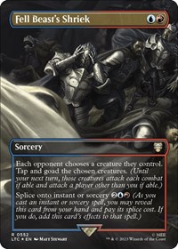Fell Beast's Shriek (Borderless) (Surge Foil), Commander: The Lord of the Rings: Tales of Middle-earth