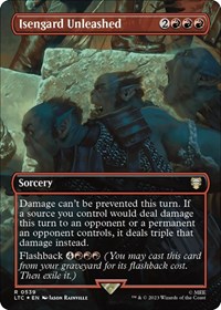 Isengard Unleashed (Borderless) (Surge Foil), Commander: The Lord of the Rings: Tales of Middle-earth