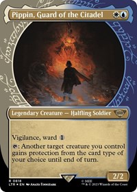 Pippin, Guard of the Citadel (Showcase) (Surge Foil), Universes Beyond: The Lord of the Rings: Tales of Middle-earth