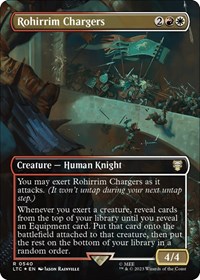 Rohirrim Chargers (Borderless) (Surge Foil), Commander: The Lord of the Rings: Tales of Middle-earth