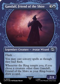 Gandalf, Friend of the Shire (Showcase) (Surge Foil), Universes Beyond: The Lord of the Rings: Tales of Middle-earth