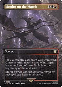 Mordor on the March (Borderless) (Surge Foil), Commander: The Lord of the Rings: Tales of Middle-earth