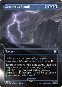 Sorcerous Squall (Borderless) (Surge Foil), Commander: The Lord of the Rings: Tales of Middle-earth