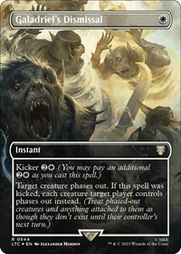 Galadriel's Dismissal (Borderless) (Surge Foil), Commander: The Lord of the Rings: Tales of Middle-earth