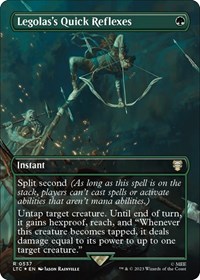 Legolas's Quick Reflexes (Borderless) (Surge Foil), Commander: The Lord of the Rings: Tales of Middle-earth