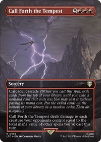 Call Forth the Tempest (Borderless) (Surge Foil), Commander: The Lord of the Rings: Tales of Middle-earth