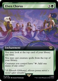 Elven Chorus (Extended Art) (Surge Foil), Universes Beyond: The Lord of the Rings: Tales of Middle-earth
