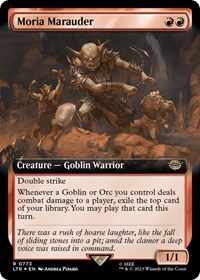 Moria Marauder (Extended Art) (Surge Foil), Universes Beyond: The Lord of the Rings: Tales of Middle-earth
